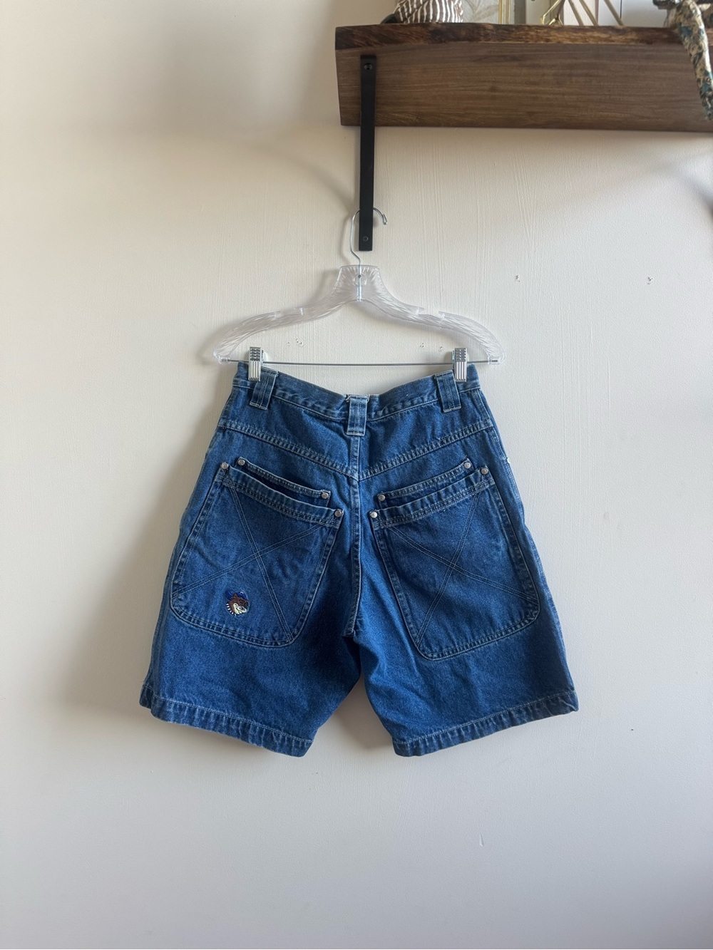 Vintage DIL Classics Denim Carpenter Shorts Size 28 Y2K Utility Workwear